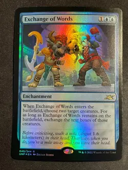 MTG Exchange of Words, NM-Mint, (UNF #045/244) Foil - Image 1