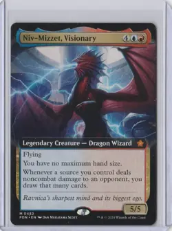 NIV-MIZZET, VISIONARY MTG Foundations (Borderless) Mythic Legendary Creature - Image 1