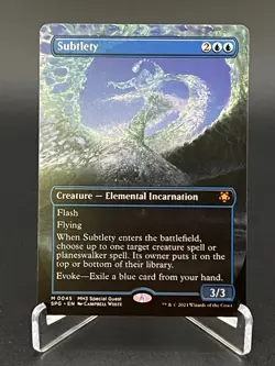 Subtlety (Borderless, Regular, #45, NM) Special Guests (SPG), MTG - Image 1