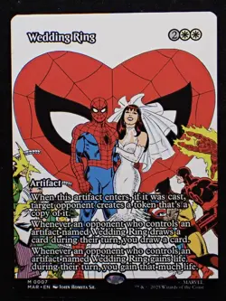 Wedding Ring - (Borderless) - Marvel's Spiderman (MAR) - MTG - Image 1