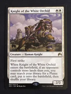 1x Knight of the White Orchid (021) Magic Origins LP MTG Magic the Gathering x1 - Image 1
