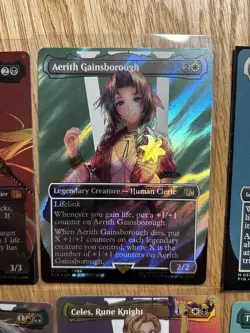 Sephiroth Aerith Surge Foil Tifa MTG Final Fantasy Card LOT Surge Foils Ex Art - Image 1