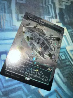 MTG Borderless Galaxy Foil Overgrown Tomb NM- Unplayed Unfinity - Image 2