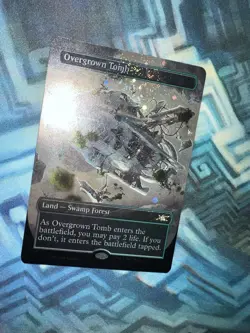 MTG Borderless Galaxy Foil Overgrown Tomb NM- Unplayed Unfinity - Image 3