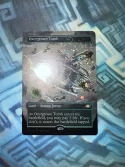 MTG Borderless Galaxy Foil Overgrown Tomb NM- Unplayed Unfinity - Image 4