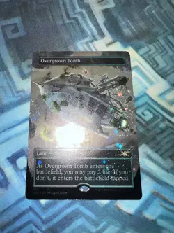 MTG Borderless Galaxy Foil Overgrown Tomb NM- Unplayed Unfinity - Image 5