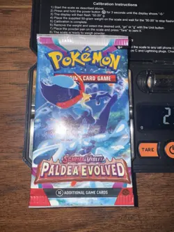 Heaviest in Lot! 23.03g Pokemon PALDEA EVOLVED Booster Pack 🔥 Factory Sealed G2 - Image 3