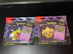 Pokemon TCG Scarlet & Violet Paldean Fates Tech Sticker Collection Lot Of 2 - Image 1