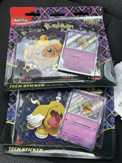 Pokemon TCG Scarlet & Violet Paldean Fates Tech Sticker Collection Lot Of 2 - Image 2