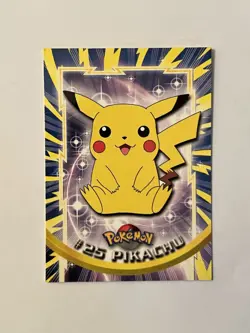 Pokemon Topps Pikachu #25 TV Animation Edition Series 1 (Black Logo) - Image 1