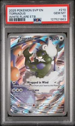 2025 POKEMON SVP EN-SV BLACK STAR PROMO #210 TORNADUS PSA 10 - Image 1