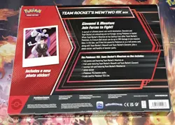 Pokemon TCG Scarlet and Violet Team Rocket's Mewtwo Ex Box New Sealed - Image 2