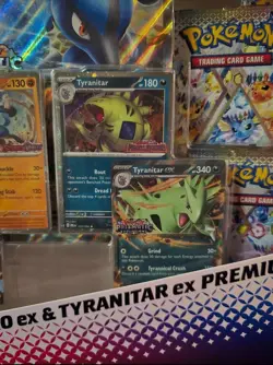Pokemon Prismatic Evolution Lucario & Tyranitar EX Premium Collection NEW SEALED - Image 4