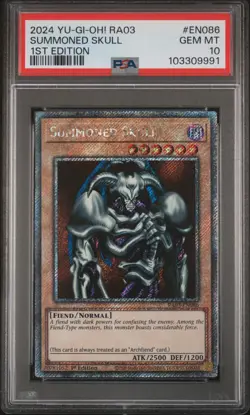 2024 YU-GI-OH! RA03-QUARTER CENTURY BONANZA 1ST EDITION SUMMONED SKULL PSA 10 - Image 1