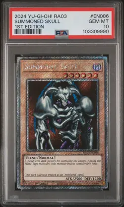 2024 YU-GI-OH! RA03-QUARTER CENTURY BONANZA 1ST EDITION SUMMONED SKULL PSA 10 - Image 1
