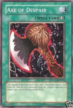 4x Lightly Played Axe of Despair - DLG1-EN052 - Common - Unlimited Edition - YuG - Image 1