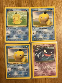 Pokemon TCG First Edition Neo Destiny And Rocket Common Cards Lot Of 4 - Image 1