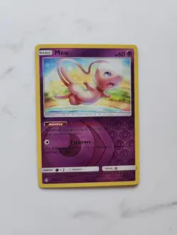 Pokemon Mew 76/214 Reverse Holo Card Sm-Unbroken Bonds - Image 1