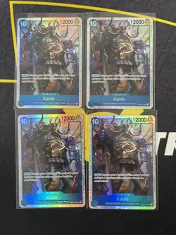 OP04-044 Kaido SR Kingdoms of Intrigue One Piece Card OP-04 Playset X4 - Image 1