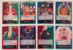 One Piece Card Game TCG All OP-01 Leaders (8 Leaders) Bundle Romance Dawn - Image 1