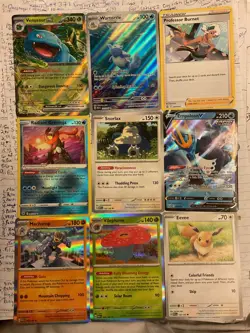 18 Pokemon TCG Cards Lot Full Art Charizard/151 Wartortle & More Check Pics - Image 1