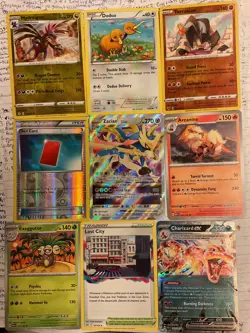 18 Pokemon TCG Cards Lot Full Art Charizard/151 Wartortle & More Check Pics - Image 2