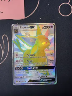 Espeon GX SV60/SV94 Pokemon TCG Hidden Fates Shiny Vault Holo Card NM Condition - Image 2