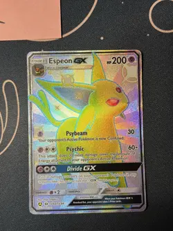 Espeon GX SV60/SV94 Pokemon TCG Hidden Fates Shiny Vault Holo Card NM Condition - Image 3