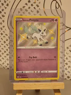 Galarian Ponyta SV047/SV122 Shining Fates Holo Pokemon Card - Mint - Image 1