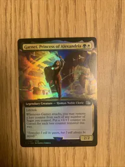 Garnet Princess of Alexandria Card Foil/Extended Art NM/M MTG Magic - Image 2