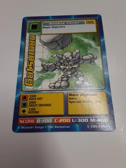GOTSUMON Tb-01 | Digimon Digi-Battle TACO BELL Promo Card | Bandai 2000 - Image 1