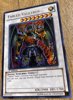 Fabled Valkyrus | HA02-EN056 | Secret Rare | 1st Edition | YuGiOh Card | Mint - Image 4