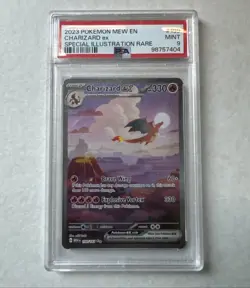 Pokemon TCG Charizard EX Scarlet & Violet 151 Card 199/165 PSA 9 - Image 1