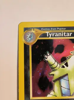 [NM] Pokemon TCG Tyranitar Neo Discovery 12/75 Holo Card NEVER PLAYED - Image 2