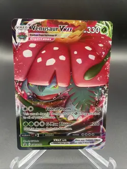 Pokemon Venusaur VMAX SWSH102 Black Star Promo Card LP/MP - Image 1