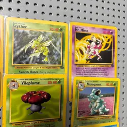 Vintage Pokemon Cards Lot Jungle Set Rare 1999 Wizards Of The Coast Binder Page - Image 3