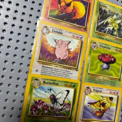 Vintage Pokemon Cards Lot Jungle Set Rare 1999 Wizards Of The Coast Binder Page - Image 5
