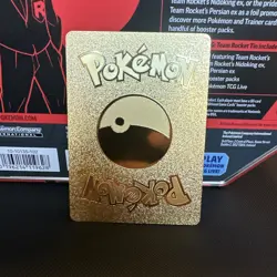 Pokemon Pikachu VMAX 310hp Gold Foil Fan Art Collector Card TCG - Image 2