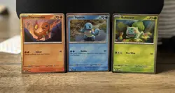 CHARMANDER BULBASAUR SQUIRTLE SVP Scarlet Violet 151 Promo Pokemon Card NM - Image 1