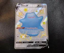 Ditto V SV118/SV122 Shiny Vault Full Art Shining Fates Pokemon Card NM - Image 1