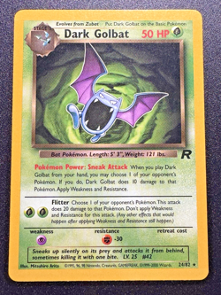Dark Golbat 24/82 Team Rocket Pokemon Card Rare Near Mint - Image 1