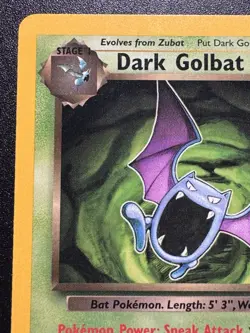 Dark Golbat 24/82 Team Rocket Pokemon Card Rare Near Mint - Image 3