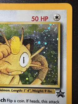 Meowth GB Promo 10 Black Star WoTC Pokemon Card Holo Foil Rare HP - Image 4