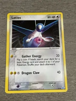 2004 Latios 2/10 Holo Rare Promo Pokemon TCG EX Trainer Kit Card - Image 3