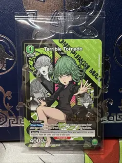 Union Arena One Punch Man Release Event promo card Terrible Tornado OPM-1-51 - Image 1