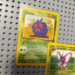 Vintage Pokemon Card Lot Rare Venonat Venomoth Rare Jungle Envolution Set 1999 - Image 3