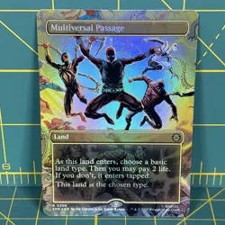 FOIL Multiversal Passage Borderless 206 R MTG Marvel Spider-Man SPM Rare Magic - Image 1