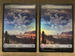x2 Foil* Plains - Outlaws of Thunder Junction - Land OTJ 272 - LP MTG - Image 1
