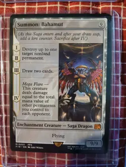MTG Final Fantasy Summons Lot. 2 Mythic 1 Rare. Bahamut, Knights And Odin - Image 1
