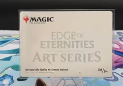 MTG Edge of Eternities Art Series Beyond The Quiet 38/54 Gold-Stamped Signature - Image 2